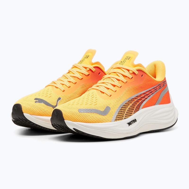 Damen Laufschuhe PUMA Velocity Nitro 3 Fade sun stream/sunset glow/weiß 8