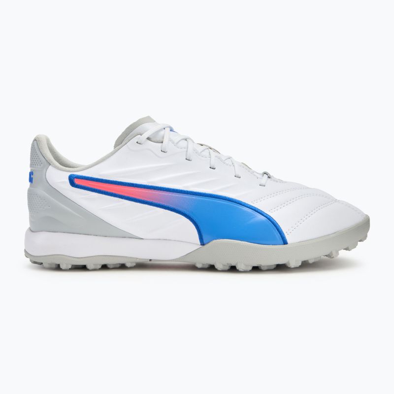 PUMA King Pro TT Fußballschuhe puma weiß/blauemazing/flach hellgrau/sunset glow 2