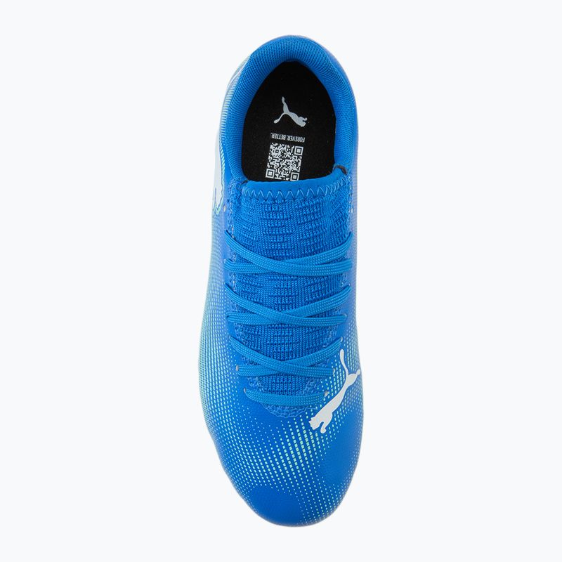 Fußballschuhe Kinder PUMA Future 7 Play FG/AG Jr hyperlink blue/mint/puma white