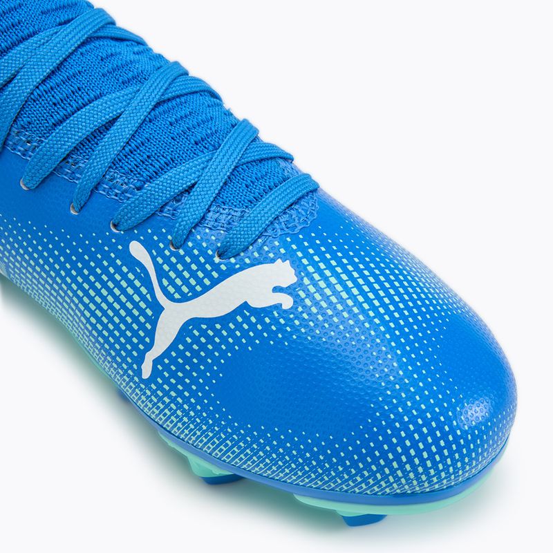 Fußballschuhe Kinder PUMA Future 7 Play FG/AG Jr hyperlink blue/mint/puma white