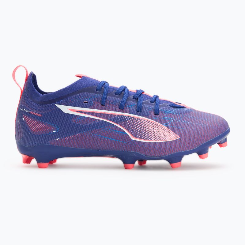 PUMA Ultra 5 Pro FG/AG Jr Kinder-Fußballschuhe Lapislazuli/Puma Weiß/Sunset Glow 2