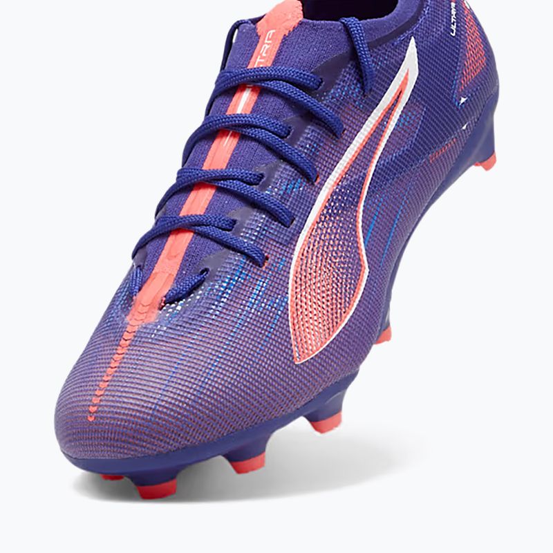 PUMA Ultra 5 Pro FG/AG Jr Kinder-Fußballschuhe Lapislazuli/Puma Weiß/Sunset Glow 12