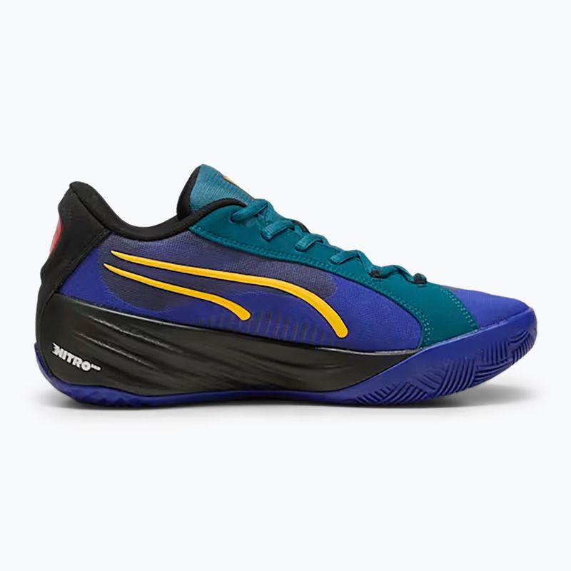 Basketballschuhe Herren PUMA All-Pro Nitro Crowd Craze lapis lazuli/cold green/puma black 2