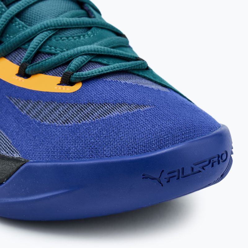 Basketballschuhe Herren PUMA All-Pro Nitro Crowd Craze lapis lazuli/cold green/puma black 7