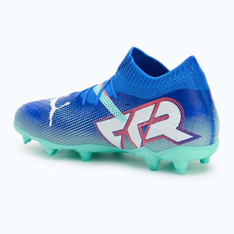PUMA Future 7 Pro FG/AG Jr Kinder-Fußballschuhe bluemazing/puma weiß/electric peppermint 3