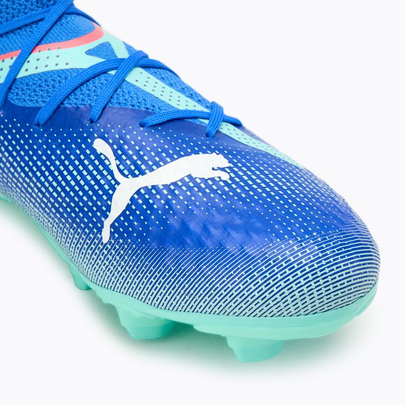 PUMA Future 7 Pro FG/AG Jr Kinder-Fußballschuhe bluemazing/puma weiß/electric peppermint 7
