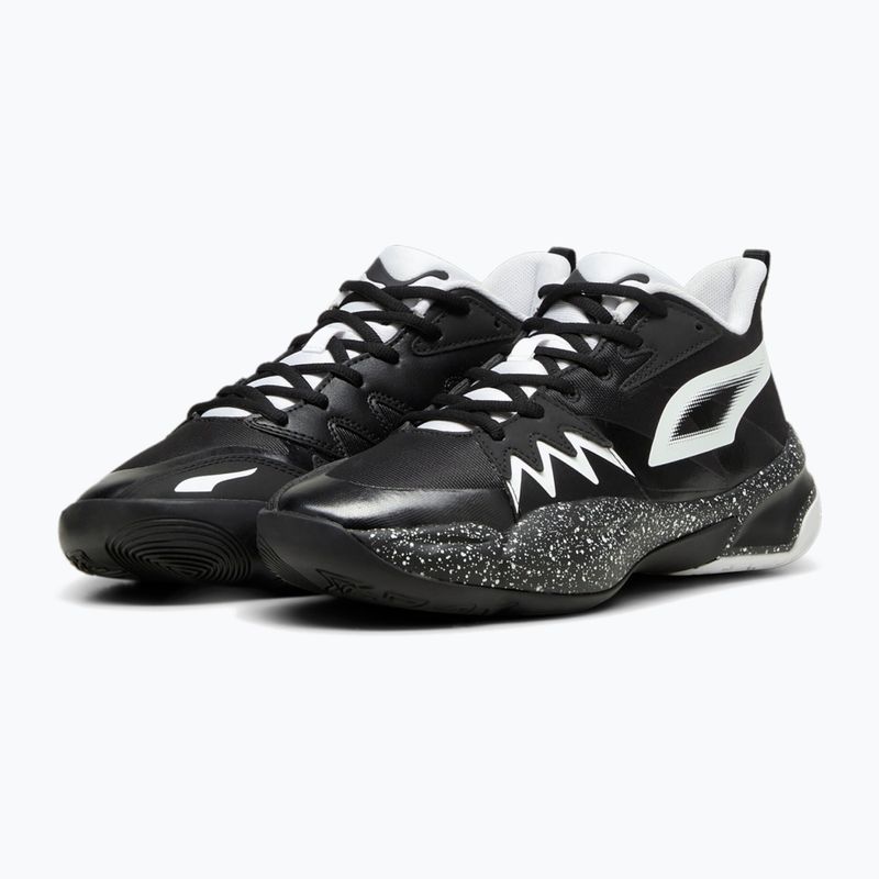 Herren Basketballschuhe PUMA Genetics Speckle puma schwarz/puma weiß 8