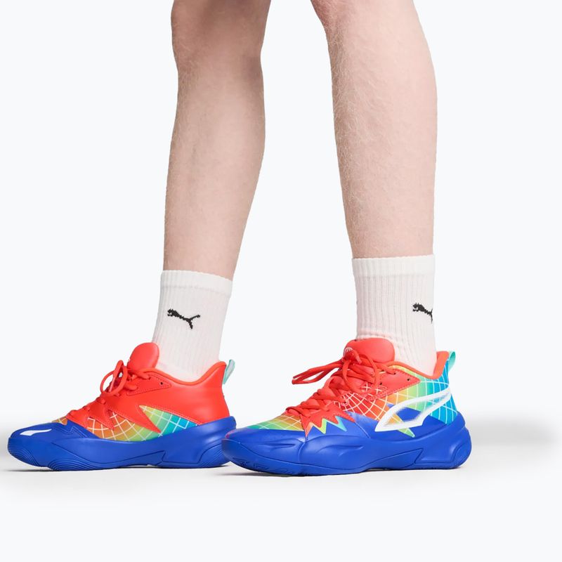 Basketballschuhe Herren PUMA Genetics Marcus Smart royal sapphire/red blast 4