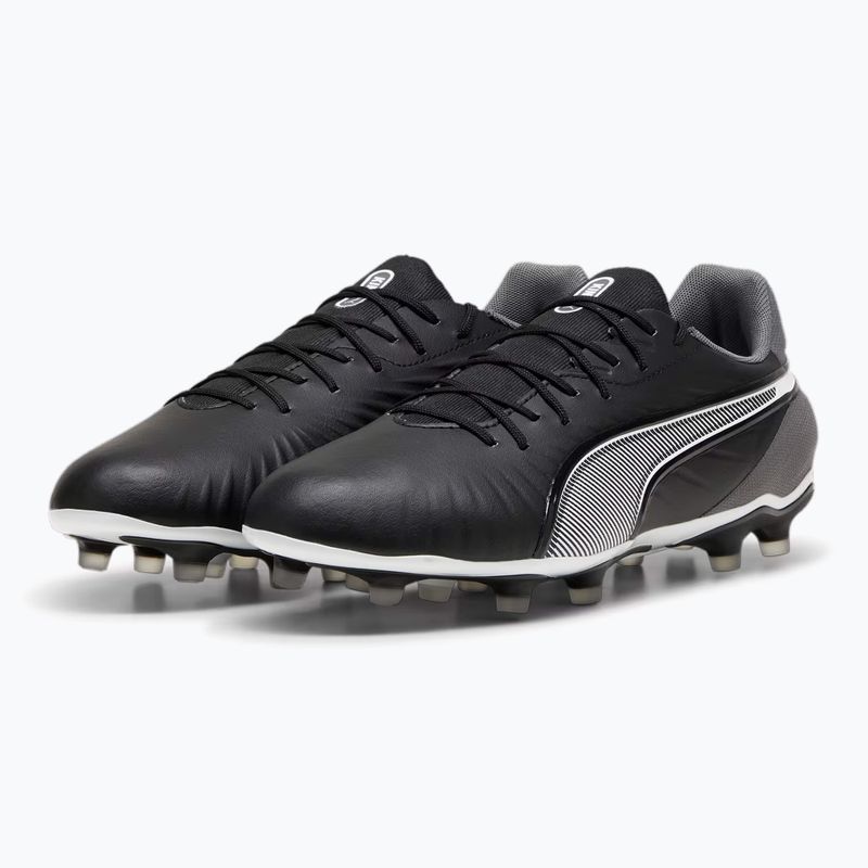 PUMA King Match FG/AG Fußballschuhe puma schwarz/puma weiß/cool dark grey 10