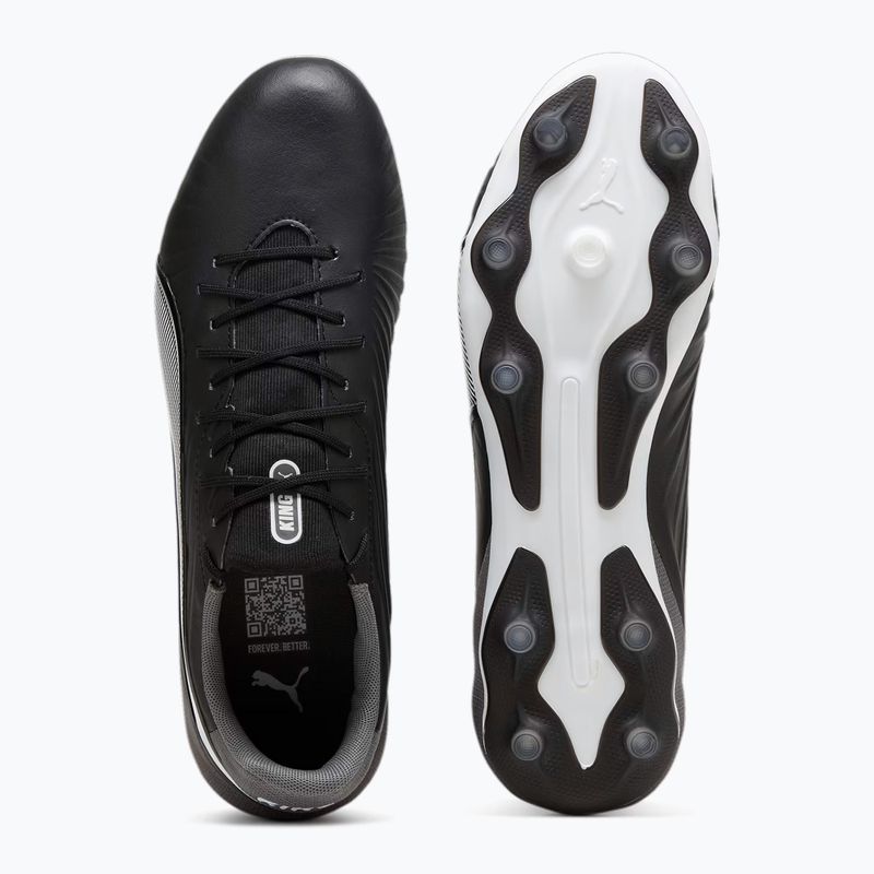 PUMA King Match FG/AG Fußballschuhe puma schwarz/puma weiß/cool dark grey 11