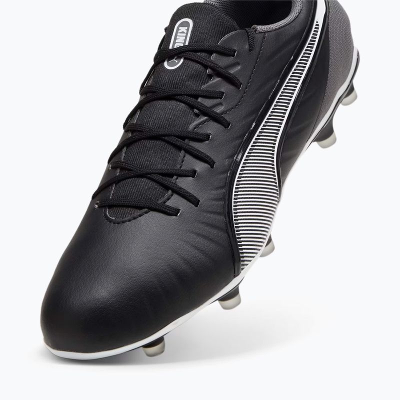 PUMA King Match FG/AG Fußballschuhe puma schwarz/puma weiß/cool dark grey 12