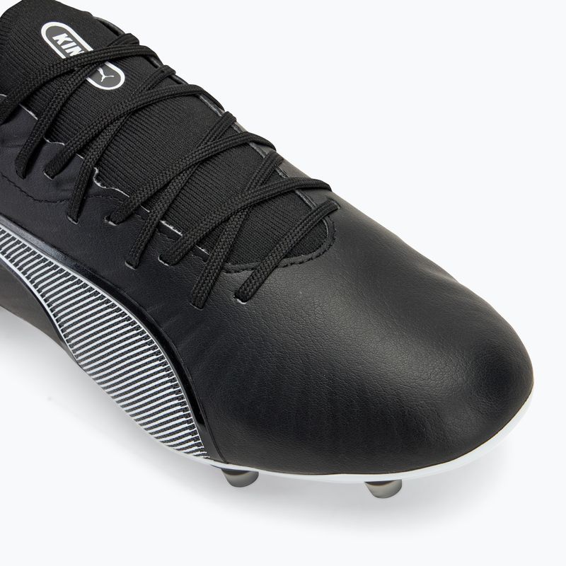 PUMA King Match FG/AG Fußballschuhe puma schwarz/puma weiß/cool dark grey 7