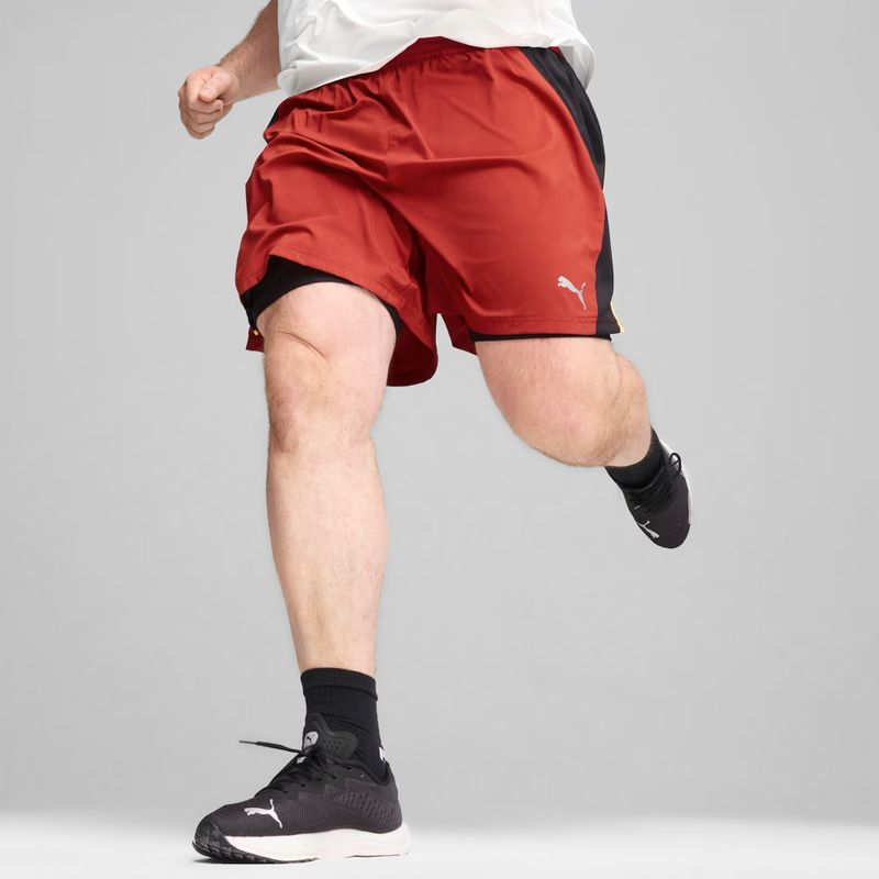 Herren PUMA Run Favorite Velocity Woven 2IN1 Laufshorts mars rot/ puma schwarz 5