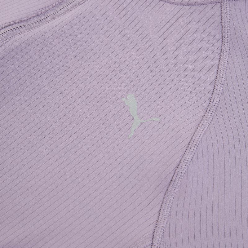 Damen Laufshirt PUMA Run For Her Ribbed Full Zip blass Pflaume 3