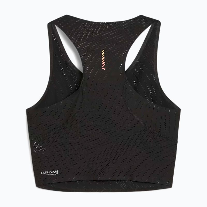 Damen Laufshirt PUMA Run Ultraspun Crop puma schwarz/ fireglow 2