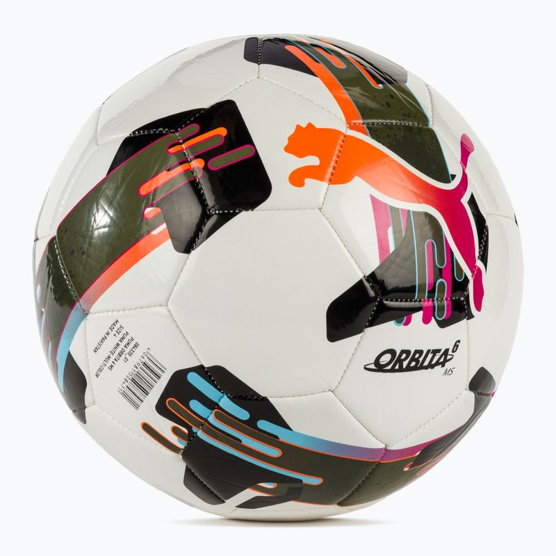 PUMA Orbit 6 MS Fußball puma weiß/multicolor Größe 4 2