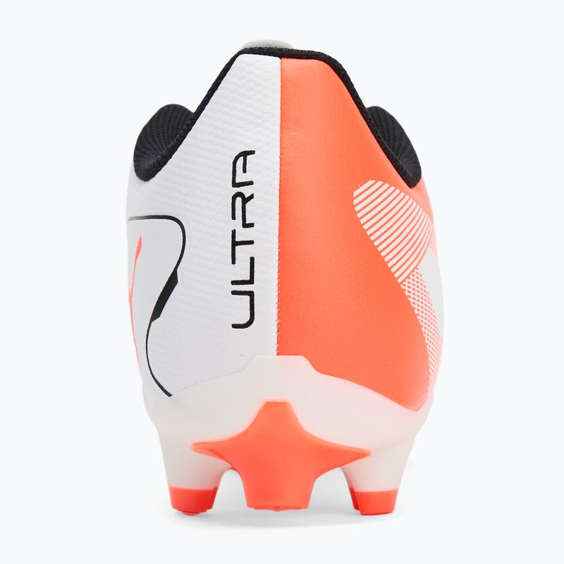 Fußballschuhe PUMA Ultra 5 Play FG/AG puma white/puma black/glowing red 6