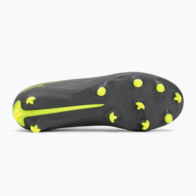 Fußballschuhe Kinder PUMA Ultra 5 Match FG/AG Jr matte aged silver/yellow alert/puma aged silver 4