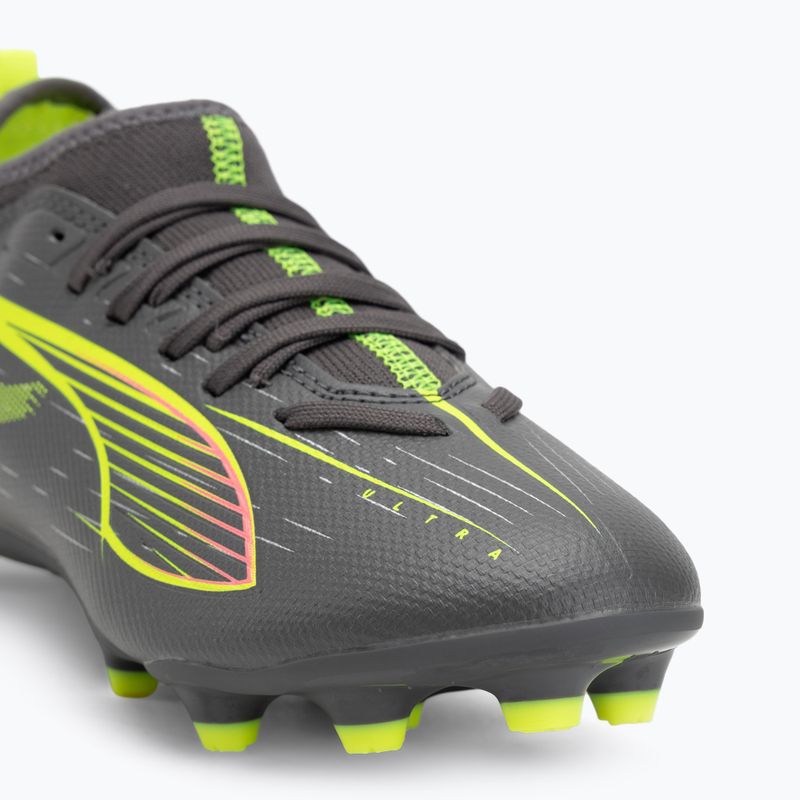 Fußballschuhe Kinder PUMA Ultra 5 Match FG/AG Jr matte aged silver/yellow alert/puma aged silver 7