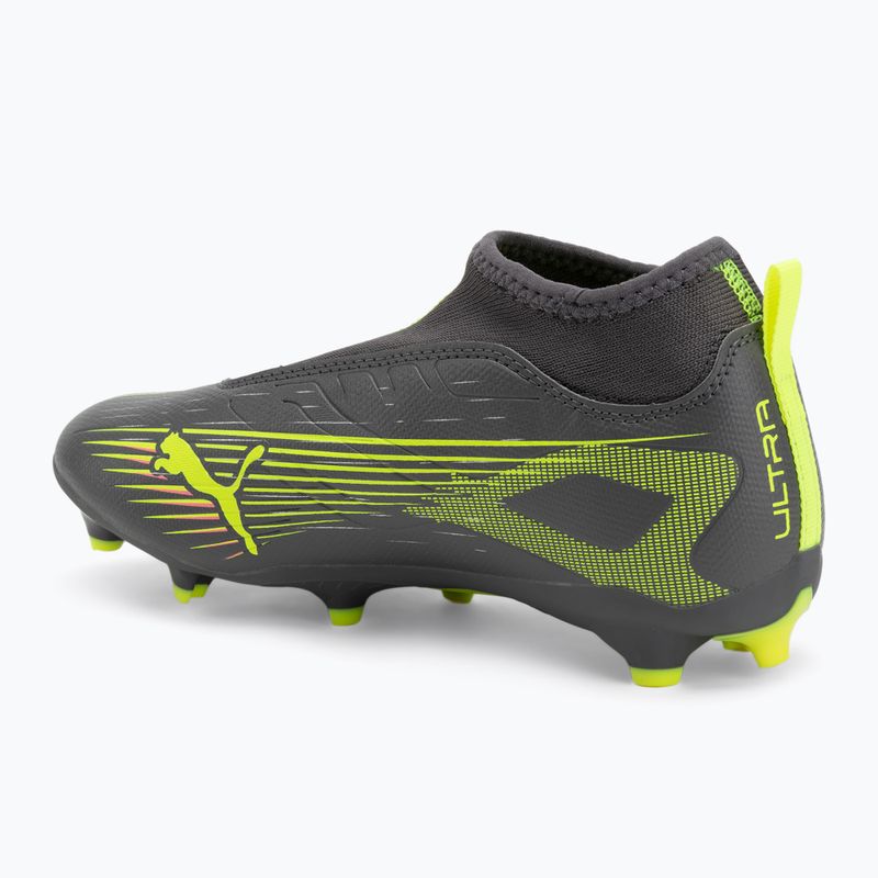Fußballschuhe Kinder PUMA Ultra 5 Match+ LL FG/AG Jr matte aged silver/yellow alert/puma aged silver 3