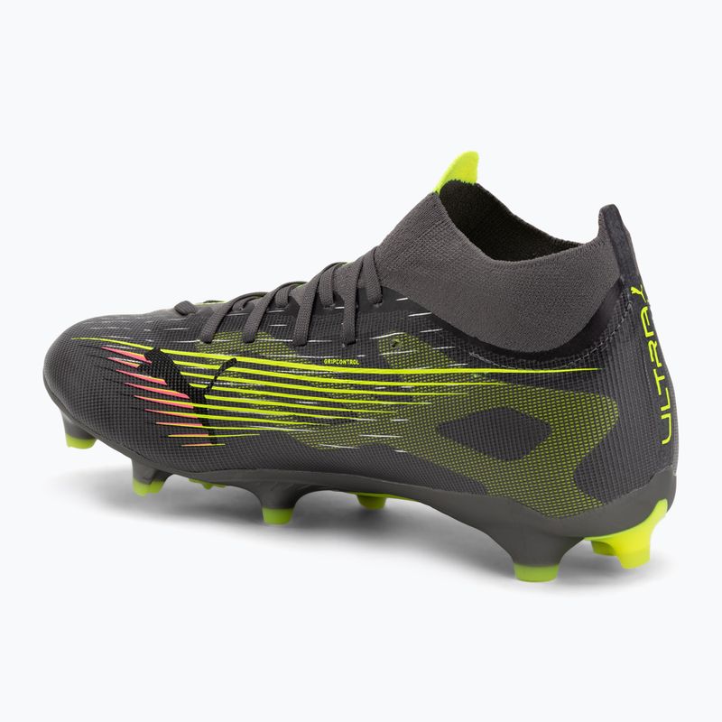 Fußballschuhe Herren PUMA Ultra 5 Match+ FG/AG matte aged silver/yellow alert/puma aged silver 3