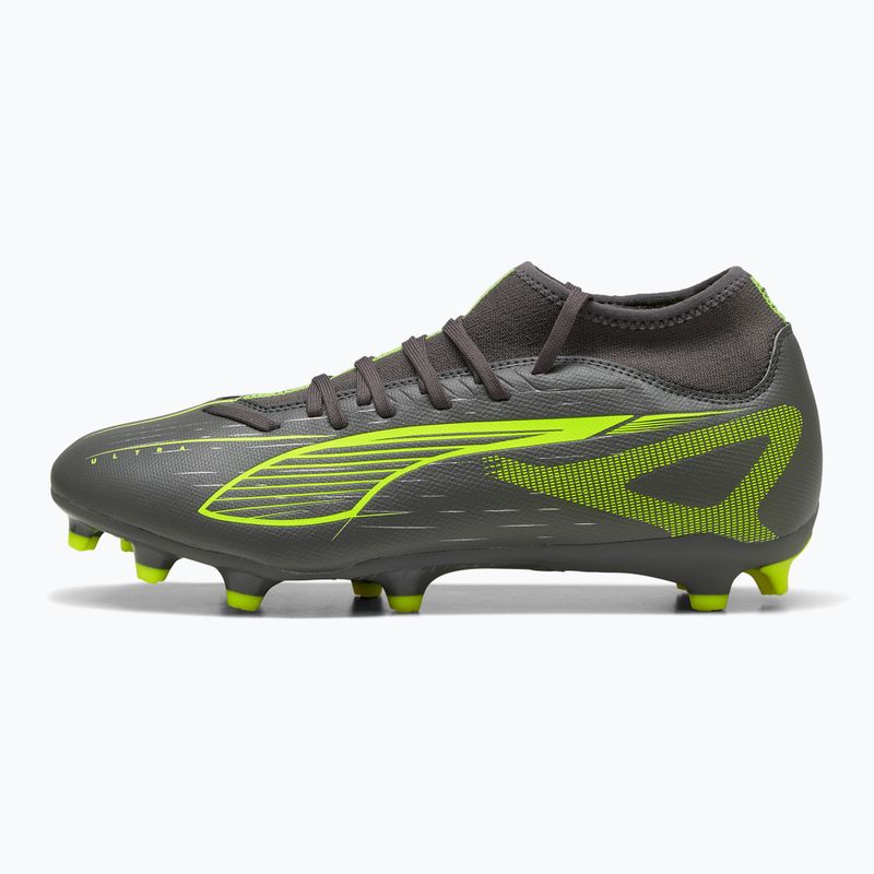Fußballschuhe Herren PUMA Ultra 5 Play+ FG/AG matte aged silver/yellow alert/puma aged silver