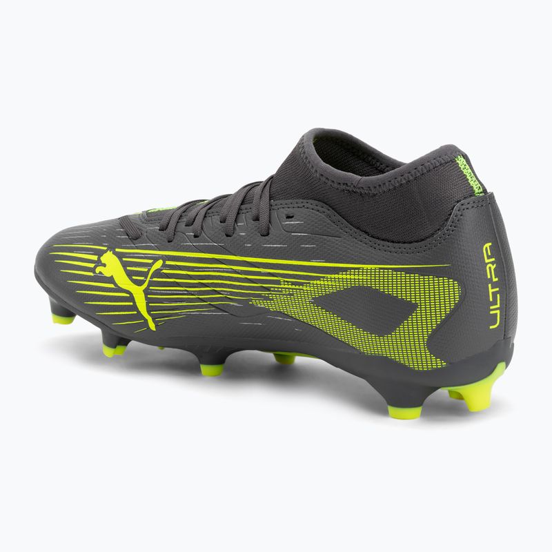Fußballschuhe Herren PUMA Ultra 5 Play+ FG/AG matte aged silver/yellow alert/puma aged silver 3