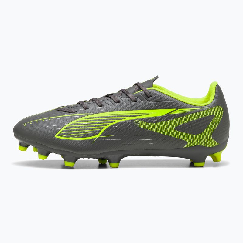 Fußballschuhe PUMA Ultra 5 Play FG/AG matte aged silver/yellow alert/puma aged silver