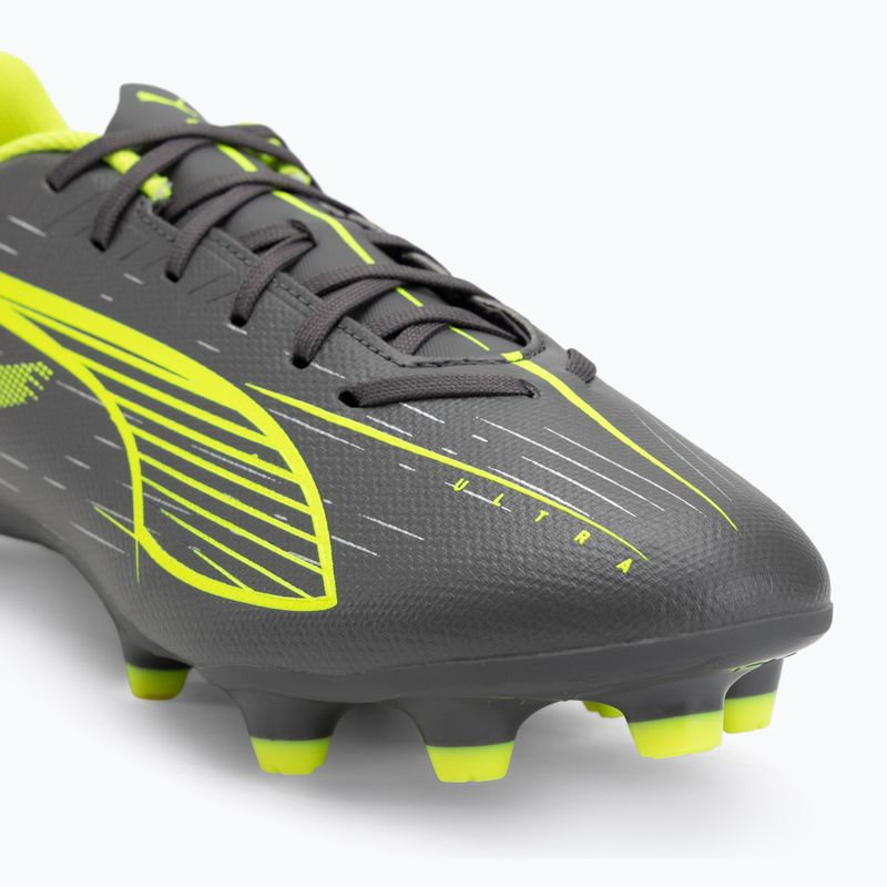 Fußballschuhe PUMA Ultra 5 Play FG/AG matte aged silver/yellow alert/puma aged silver 7