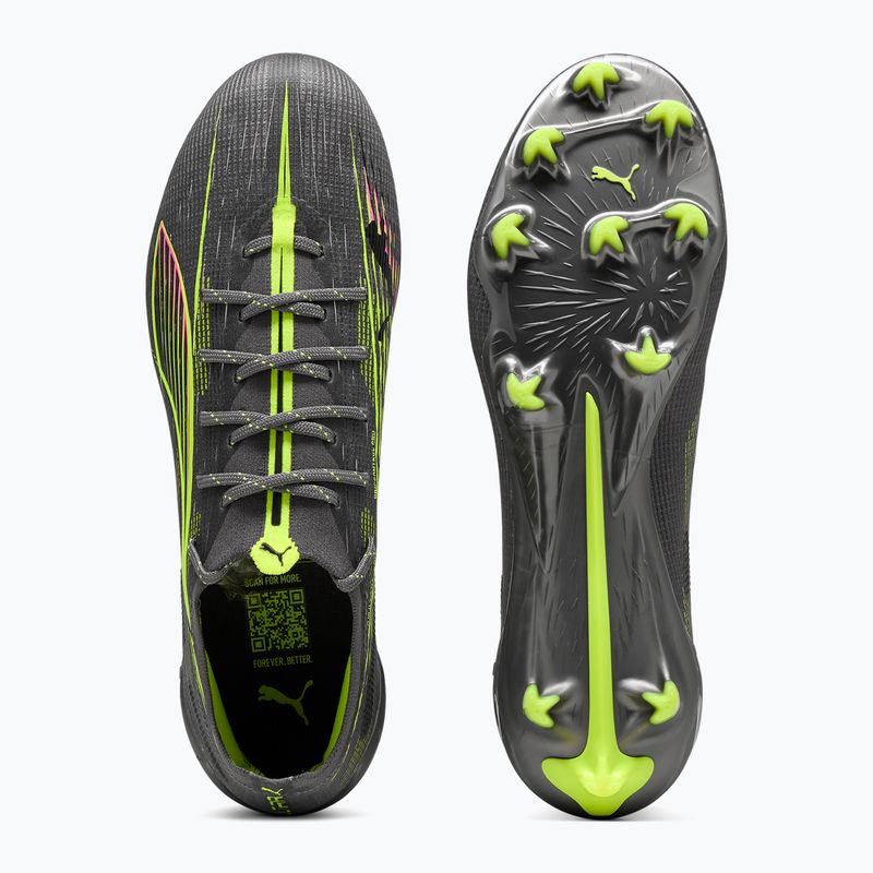 Fußballschuhe Herren PUMA Ultra 5 Ultimate FG matte aged silver/yellow alert/sun struck 3