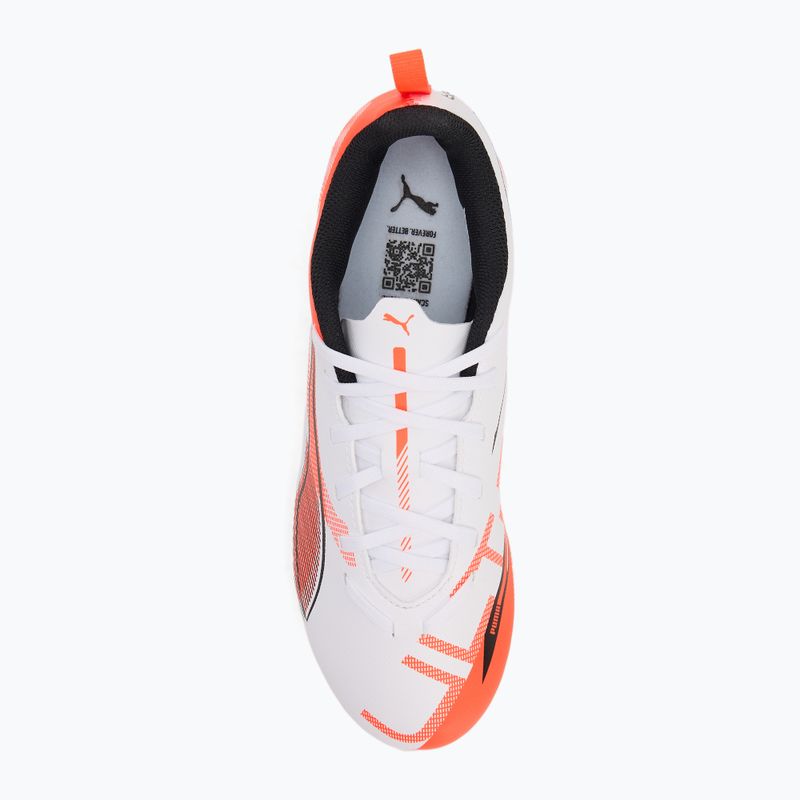 Fußballschuhe Kinder PUMA Ultra 5 Play FG/AG Jr puma white/puma black/glowing red 5