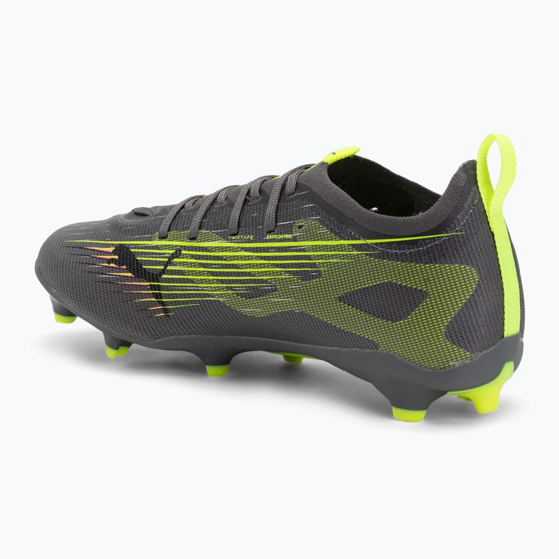 Fußballschuhe Kinder PUMA Ultra 5 Pro FG/AG Jr matte aged silver/yellow alert/sun struck 3