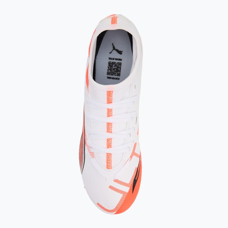 Fußballschuhe Herren PUMA Ultra 5 Play+ FG/AG puma white/puma black/glowing red 5