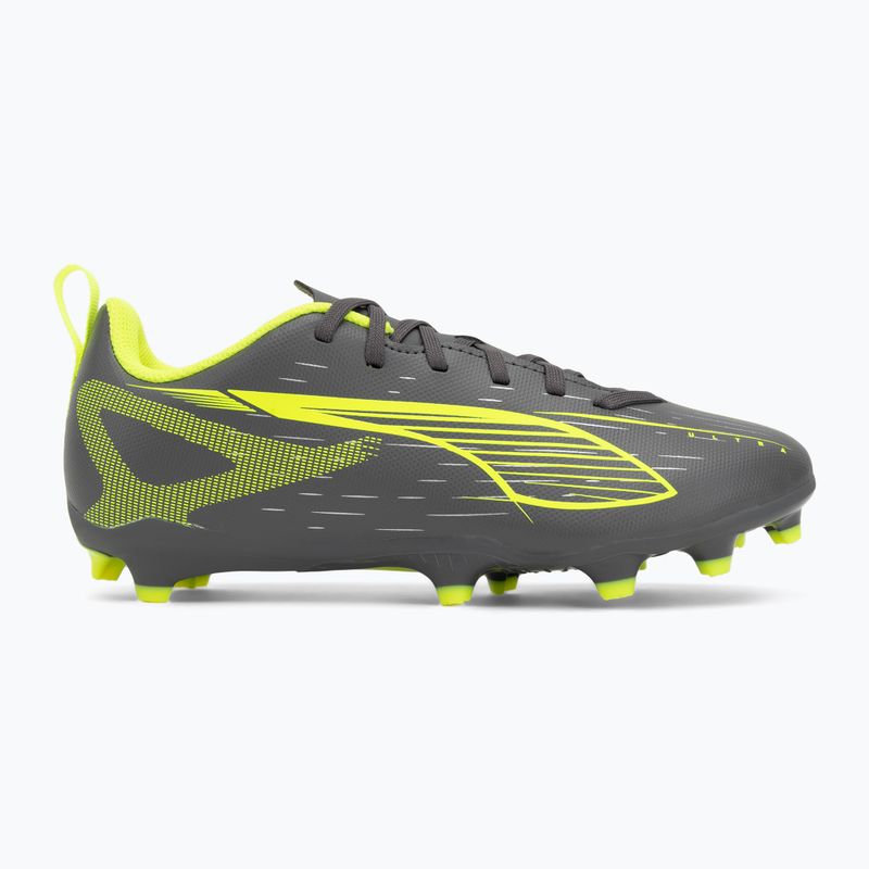 Fußballschuhe Kinder PUMA Ultra 5 Play FG/AG Jr matte aged silver/yellow alert/puma aged silver 2