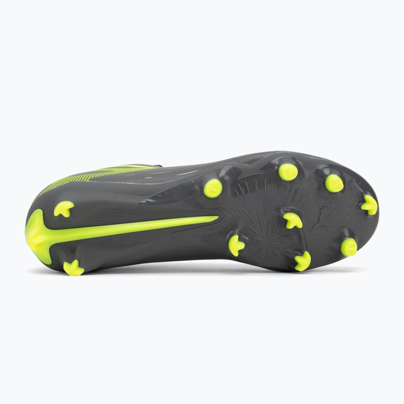 Fußballschuhe Kinder PUMA Ultra 5 Play FG/AG Jr matte aged silver/yellow alert/puma aged silver 4