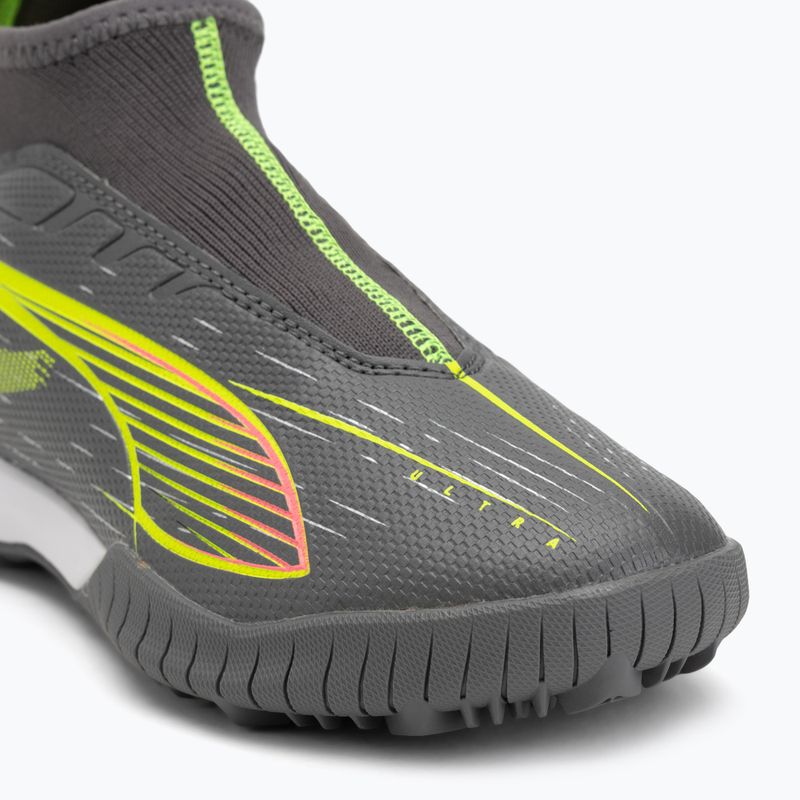 Fußballschuhe Kinder PUMA Ultra 5 Match+ LL TT + Mid Jr matte aged silver/yellow alert/puma aged silver 7