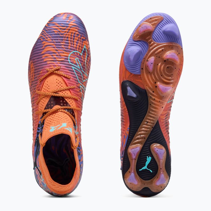 Fußballschuhe Herren PUMA Future 8 Ultimate Creativity FG orange poppy/dark amethyst/electric peppermint/black 10