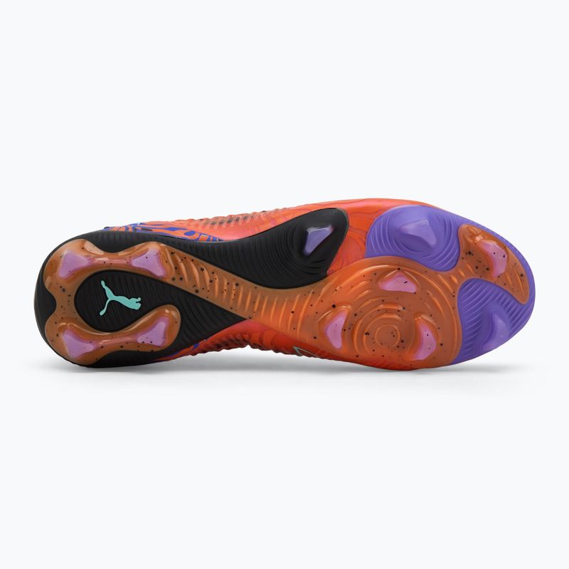 Fußballschuhe Herren PUMA Future 8 Ultimate Creativity FG orange poppy/dark amethyst/electric peppermint/black 4