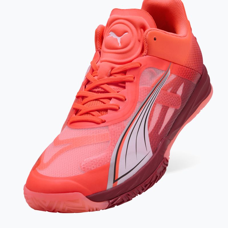 PUMA Accelerate Nitro SQD Herrenschuhe glühend rot / puma weiß / dunkelkarminrot 4