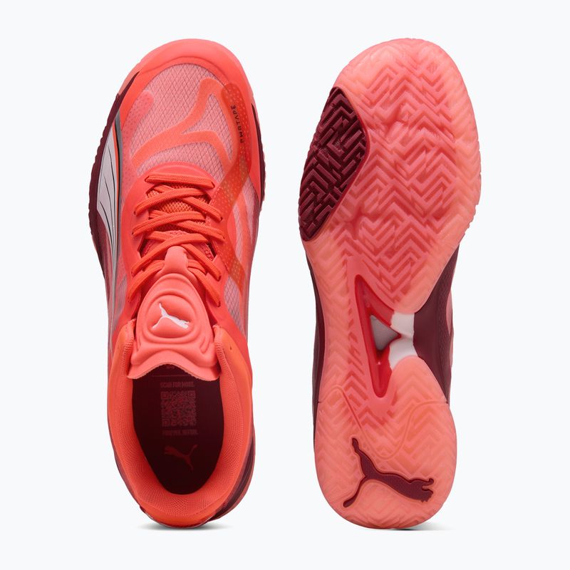 PUMA Accelerate Nitro SQD Herrenschuhe glühend rot / puma weiß / dunkelkarminrot 6