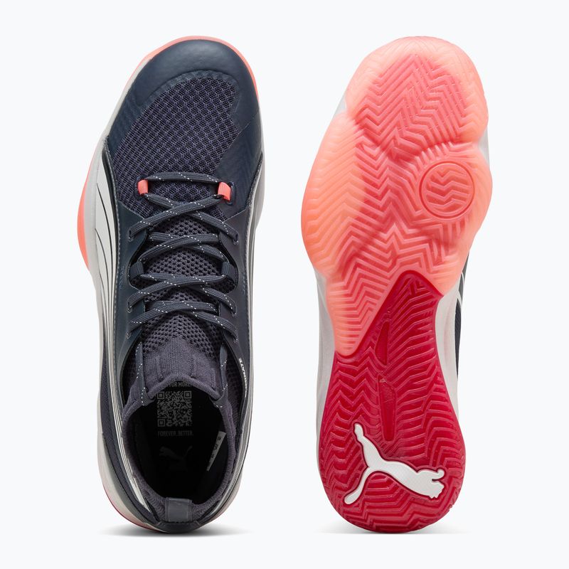 Herren-Handballschuhe PUMA Eliminate Nitro SQD parisian night / puma weiß / glühend rot 8