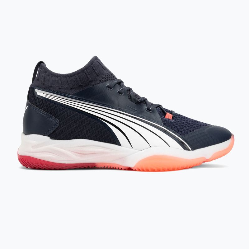 Herren-Handballschuhe PUMA Eliminate Nitro SQD parisian night / puma weiß / glühend rot 2