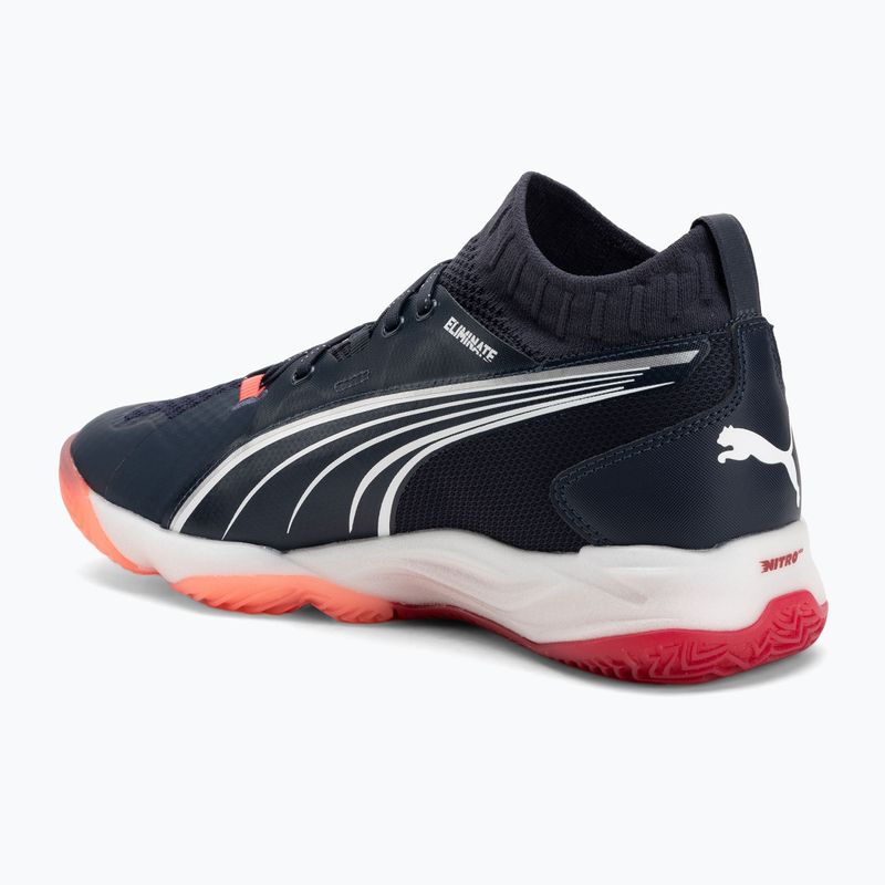 Herren-Handballschuhe PUMA Eliminate Nitro SQD parisian night / puma weiß / glühend rot 3