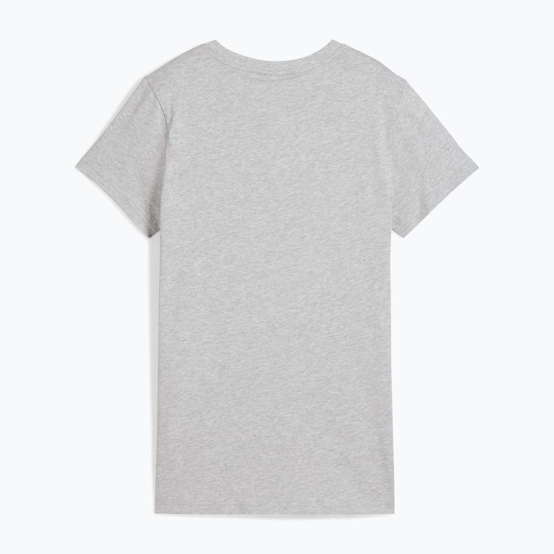 Shirt Damen PUMA ESS No. 1 Logo Tee Light Gray Heather 2