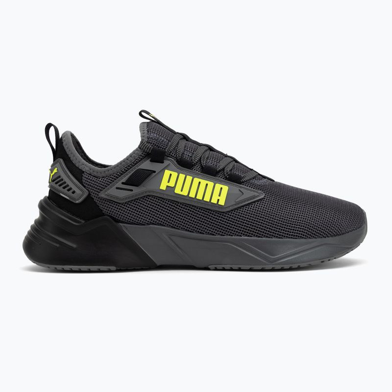 PUMA Retaliate 3 Unwavered Laufschuhe puma schwarz/cool dunkelgrau/gelb alert 2