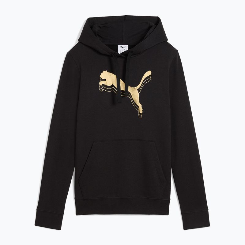 Hoodie Sweatshirt Damen PUMA  ESS Metalic Hoodie TR puma black/metallic gold