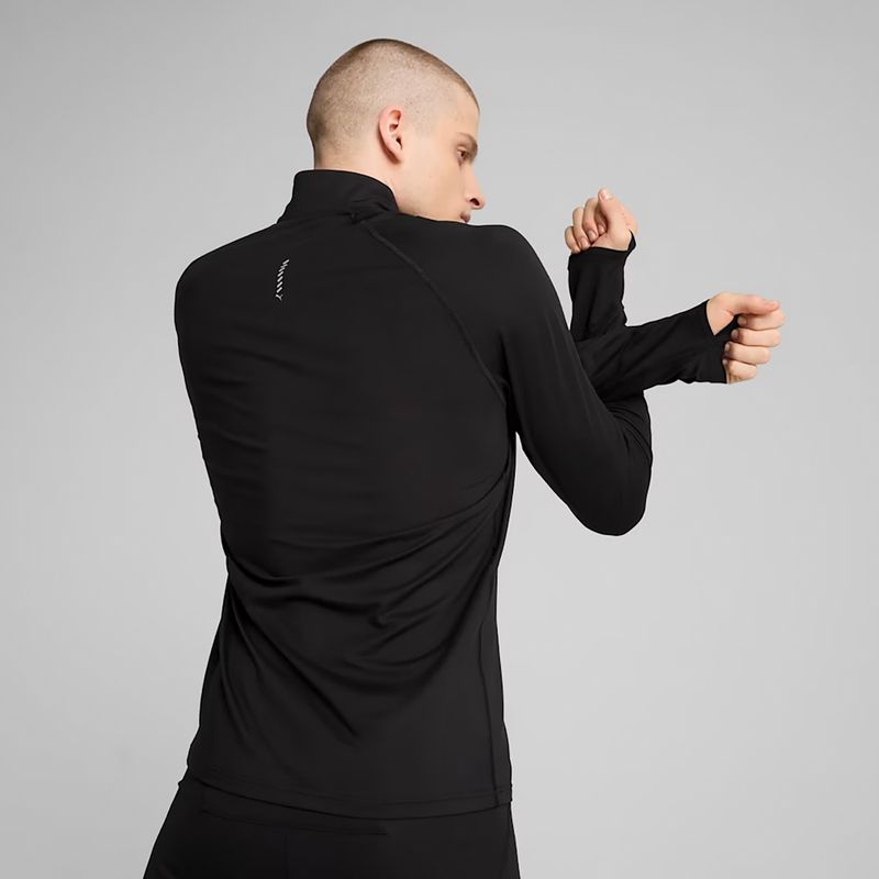 Lauf Hoodie Sweatshirt Herren PUMA Run Velocity Cloudspun 1/4 Zip puma black 5