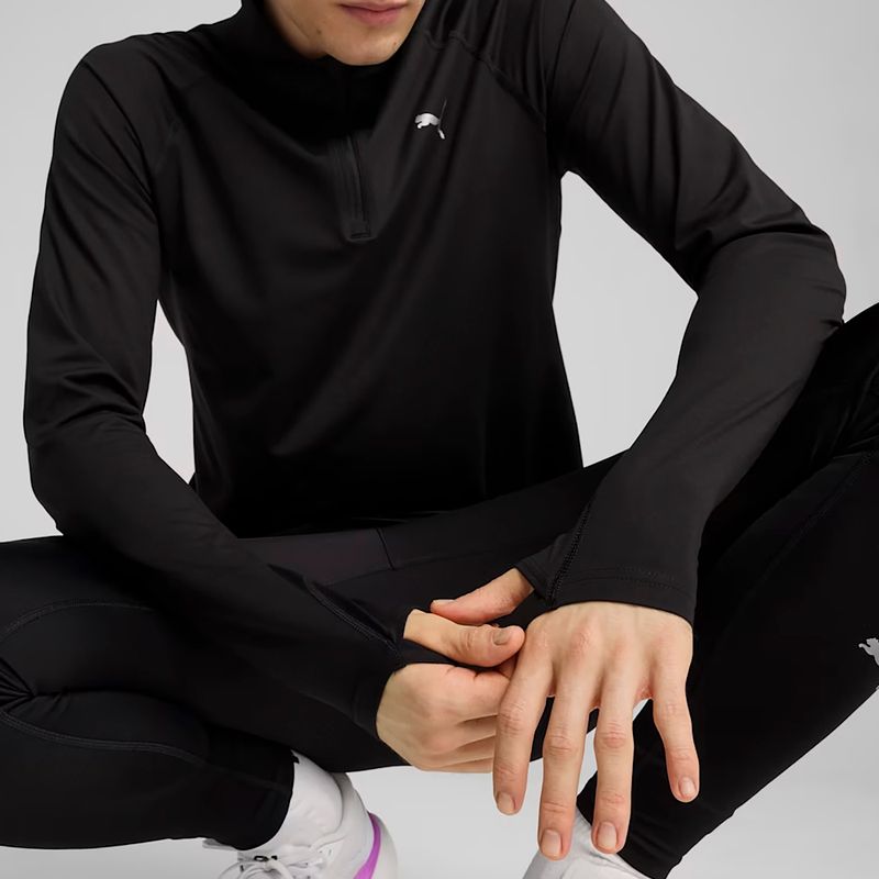 Lauf Hoodie Sweatshirt Herren PUMA Run Velocity Cloudspun 1/4 Zip puma black 6
