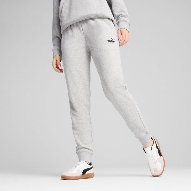 Damen Hose PUMA ESS Small No. 1 Logo Sweatpants TR CL light gray heather 4