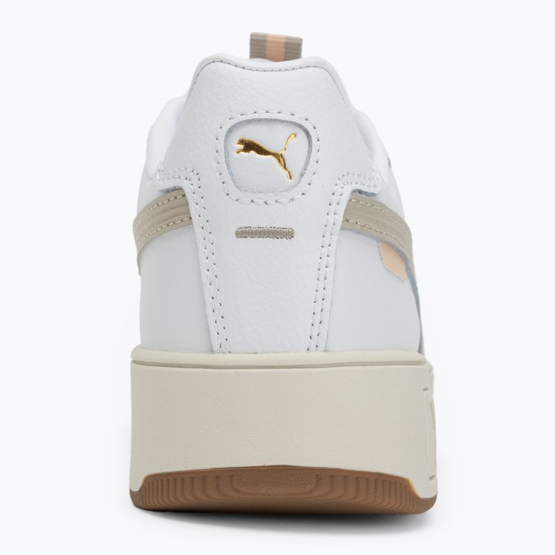 Schuhe Damen PUMA Carina Street Lux puma white/desert dust/puma gold 6